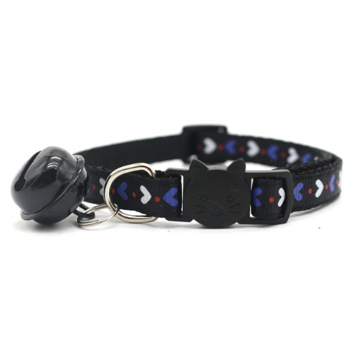Candy Neko Petplay Collar - Black Small Hearts