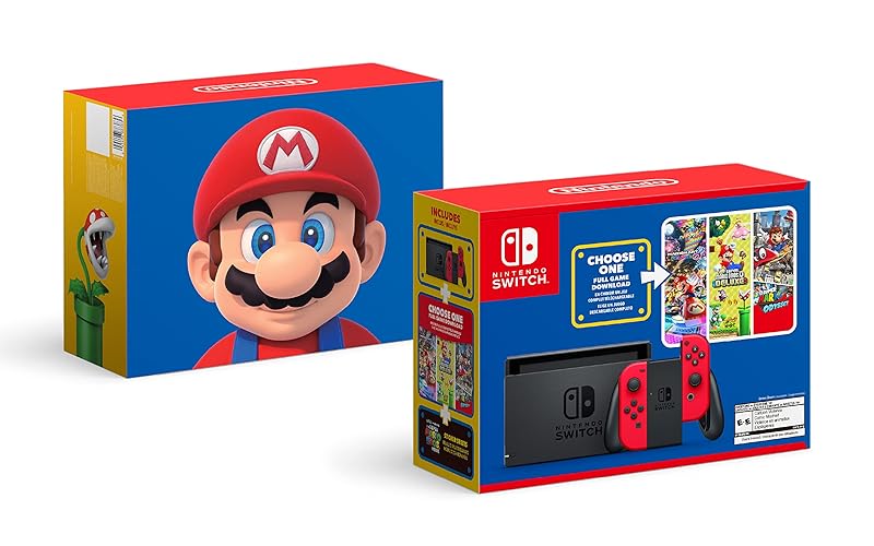 Nintendo Switch Mario Choose One Bundle (Renewed) - Console - Mario Choose One Bundle