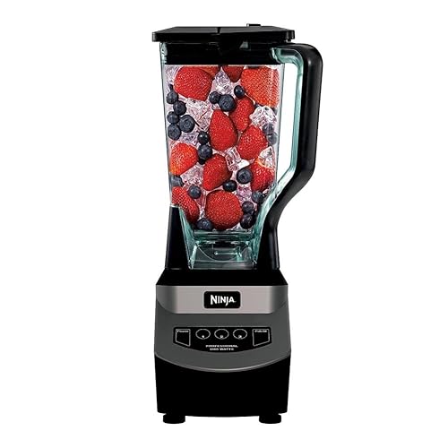 Ninja NJ601AMZ Professional Blender with 1000-Watt Motor & 72 oz Dishwasher-Safe Total Crushing Pitcher for Smoothies, Shakes & Frozen Drinks, Black - Black