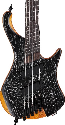 Ibanez Bass Workshop EHB1135MS 5-string Multi-scale Bass Guitar - Silver Wave Black Low Gloss