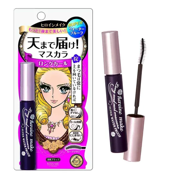 HEROINE MAKE Long and Curl Mascara Super WP 01 Jet Black (1 Pack) - 1 Pack