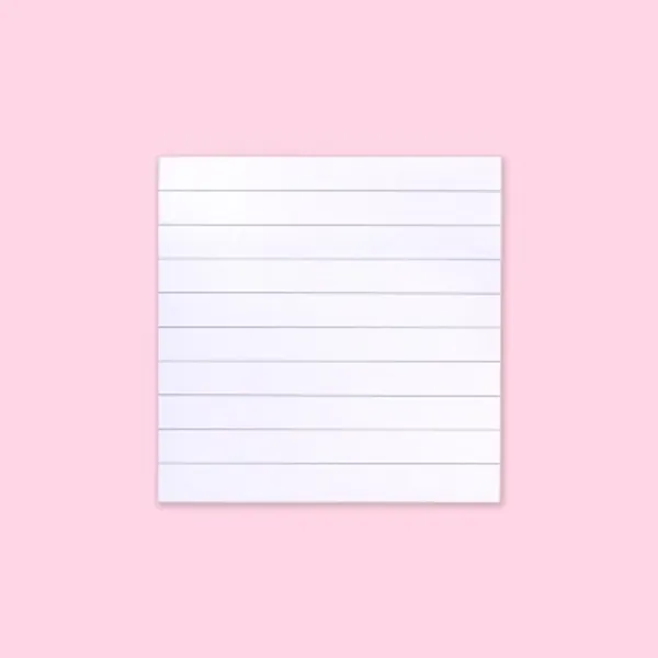 Square Ruled Stikcky Notes - White