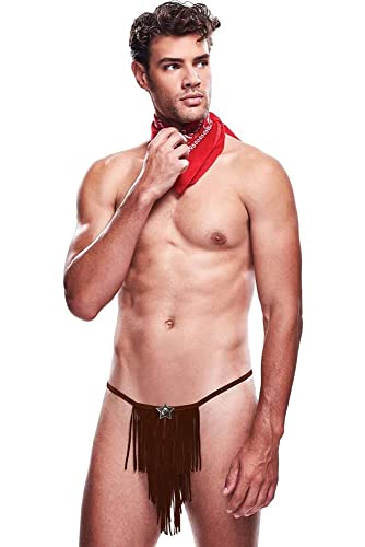 Baci Lingerie Envy 2pc Giddy Up Costume Cowboy Set Black and Red (Medium - Large)