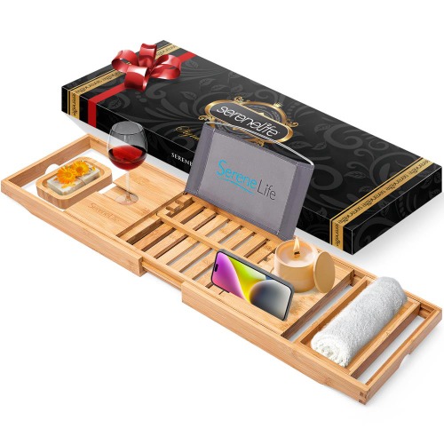 Bamboo Bathtub Caddy