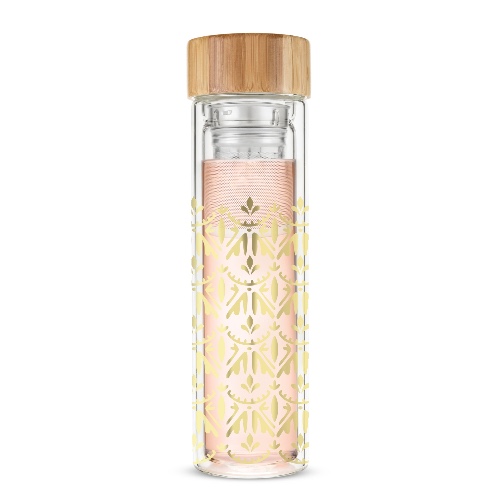 Glass Travel Tea Infuser Mug - Casablanca