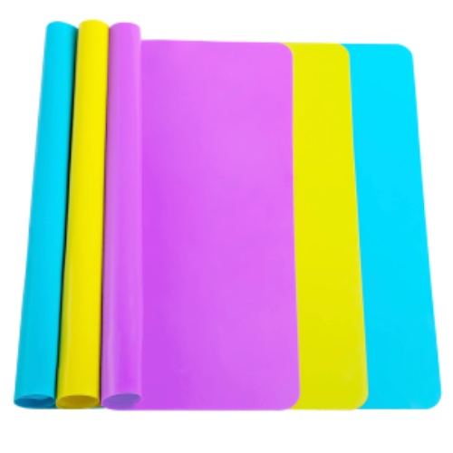 3 Pack Silicone Mat Large Silicone Sheets for Crafts, Resin Casting Molds Mat Silicone Placemat 15.7” x 11.8"