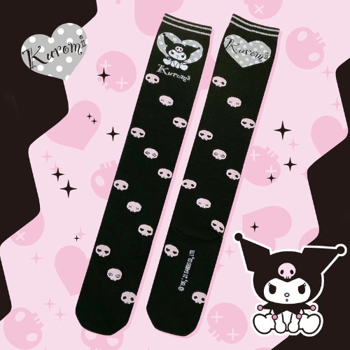 Sweet Striped Bunny Stockings - Kuromi