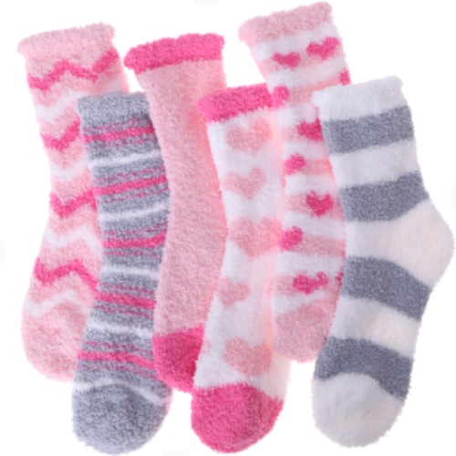 EBMORE Womens Fuzzy Socks Fleece Fluffy Cabin Plush Warm Sleep Soft Cozy Winter Adult Slipper Socks