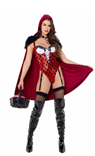 Roma PB117 - 2pc Playboy Enchanted Forest Costume - X-Large / Black/Red