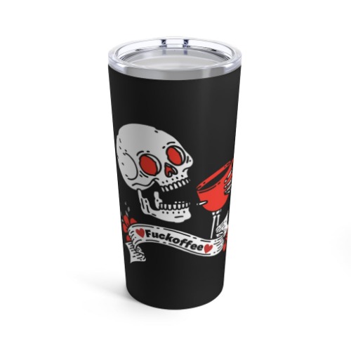 Skeleton Fuckoffee 20oz Tumbler - 20oz