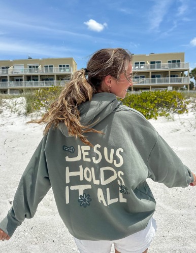 Jesus Holds It All Unisex Hoodie | L