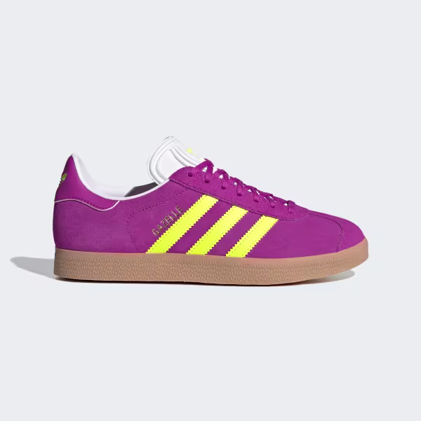 Gazelle Shoes (Purple burst/Solar yellow)
