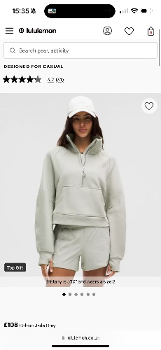 Lulu lemon quarter zip