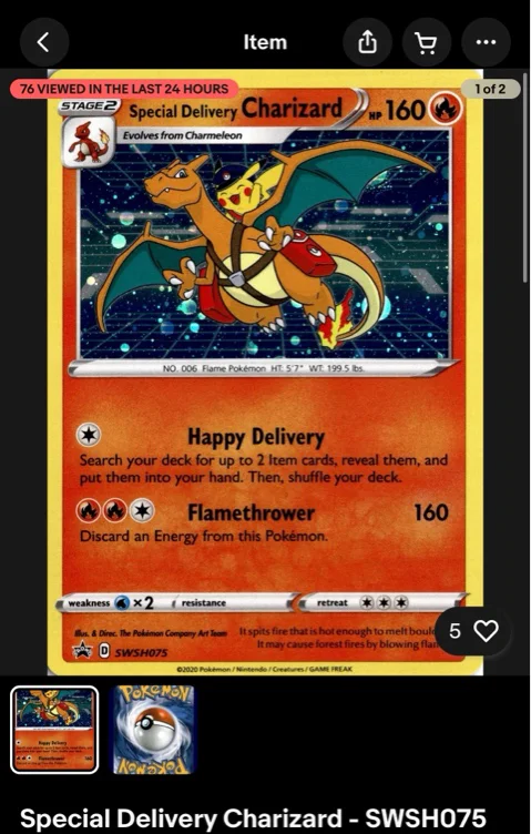 💖Special delivery Charizard💖 I want this the MOSSSST of any charizard 