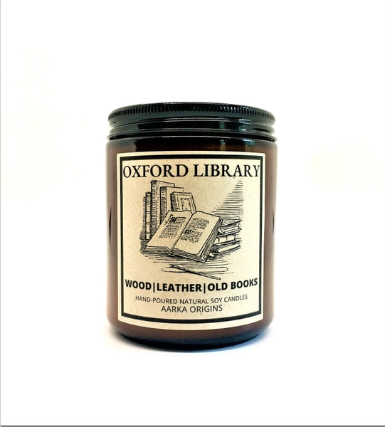 Oxford Library, Book Lover Candle, Book Candle Scent, Book Inspired Candle, Literary Candle, Soy Candle, Wax Melt, Scented Candle