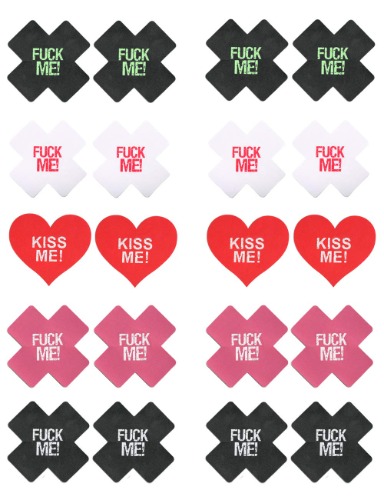 Ypser 80 Pairs Multi Design Nipple Covers Disposable Pasty Satin Pasties for Women