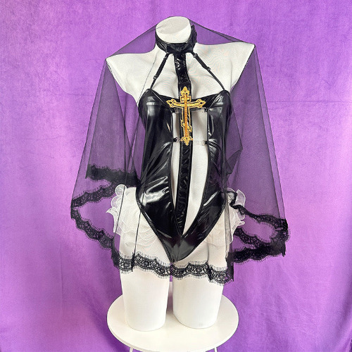 Soul Snatch | "Saintly Sinner" Nun Outfit - One size / Black