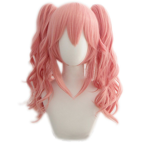 magic acgn Lolita Wig pink with Two Clip Game Hair For Women Halloween Wig - 