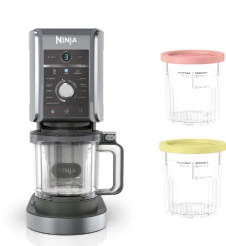 Ninja CREAMi Deluxe 10-in-1 Ice Cream and Frozen Drink Maker (5 Tub Bundle)