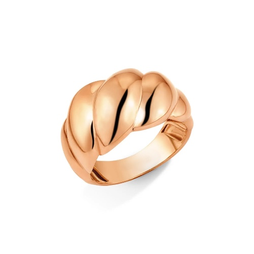 TWIST RING in 18K rose gold