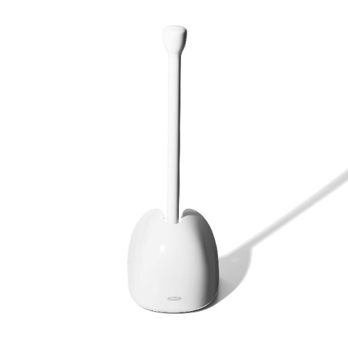 OXO Good Grips Toilet Plunger with Cover, White - Toilet Plunger