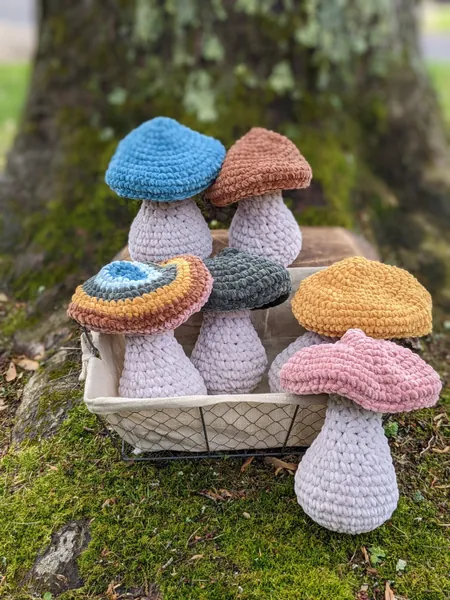 Mushroom Plush, Mushroom pillow for boho decor, boho baby nursery decor, baby shower gift, soft, velvet Plushy for children and babies