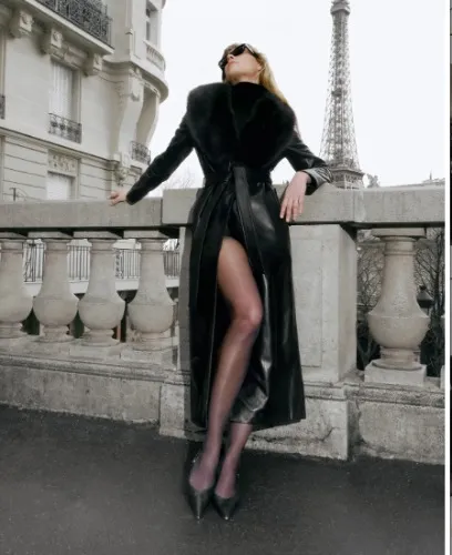 Dakota Nour Hammour Leather Coat