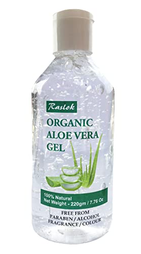 Raslok Aloe Vera Gel 100% Pure Natural Aloe Gel For Face Skin & Hair Care