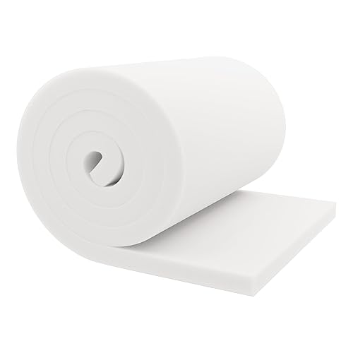 GoTo Foam 1" Height x 24" Width x 72" Length 36ILD (Semi-Firm) Upholstery Cushion Made in USA - 1x24x72 - Semi-firm