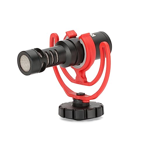 Rode VideoMicro Compact On-Camera Microphone with Rycote Lyre Shock Mount, Auxiliary, Black - VideoMicro I