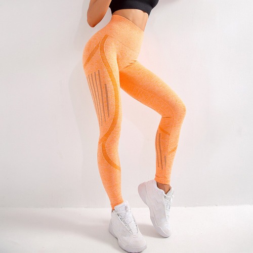 Push Up Drill Leggings - Melon / M