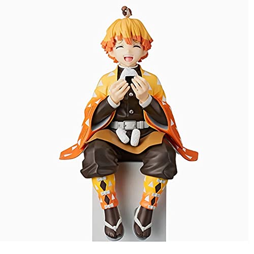 NUWIND Agatsuma Zenitsu Kamado Tanjirou Hashibira Inosuke Collection Figur Sitzposition Anime Figuren Spielzeug (Agatsuma Zenitsu, One Size) - Agatsuma Zenitsu - Einheitsgröße
