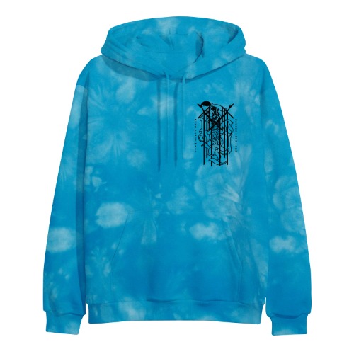 This Place Will Become Your Tomb Aqua Tie Dye Hoodie | 2X-Large
