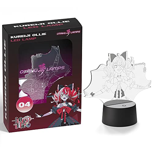 Otaku Lamps Kureiji Ollie hololive Production – Anime Lamp Figure Night Light, 16 Color RGB LED – Remote, 3D Anime Room Décor Gift for Otaku