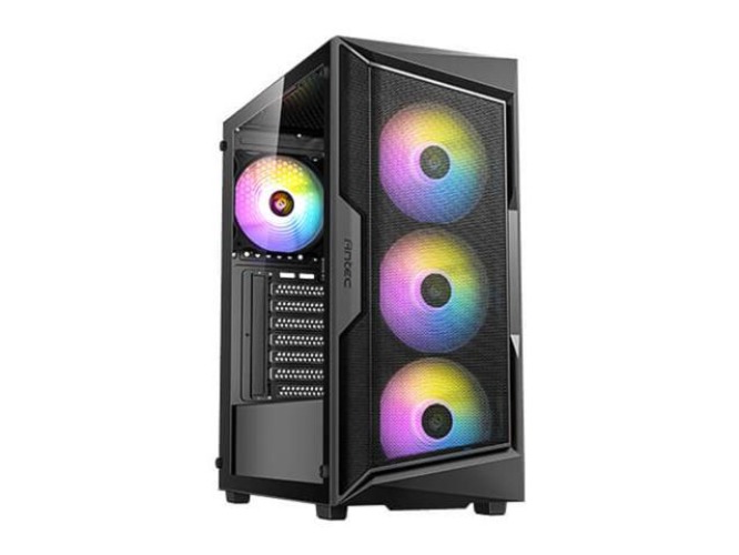 ANTEC AX Series AX61 Elite, High-Airflow Mesh Front Panel, 4 x 120mm ARGB Fans Included, Tempered Glass Side Panels, Up to 8 Fans Simultaneously, 360mm Radiator Support, Mid-Tower ATX Gaming Case