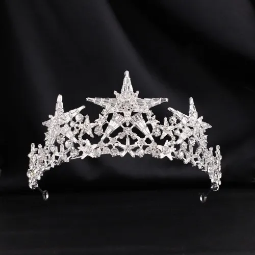 Manon Crown of Stars Tiara | Silver