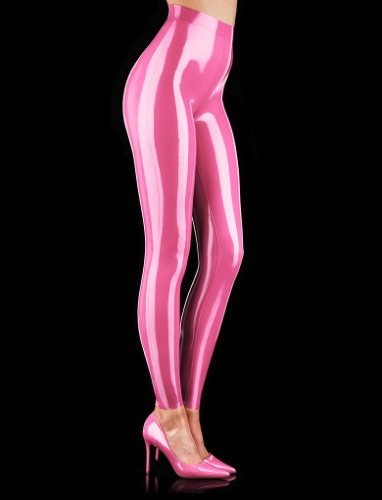 Latex Pink Leggings | M/L