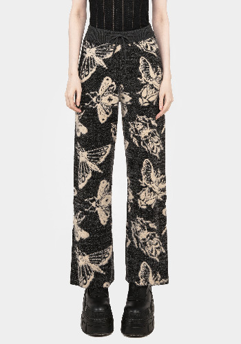 Silkmoth Knit Wide Leg Joggers | S