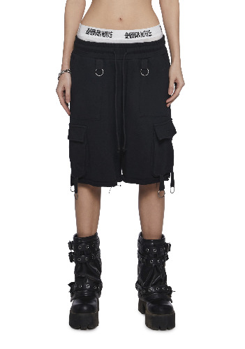 Chord Cargo Shorts | BLACK / Small