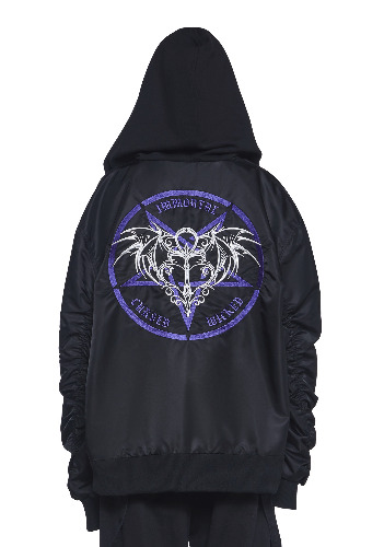 Wicked Immortal Bomber Jacket | BLACK / Small