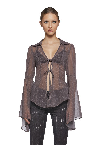 Intrigue Overdue Long Sleeve Top | BLACK / Small