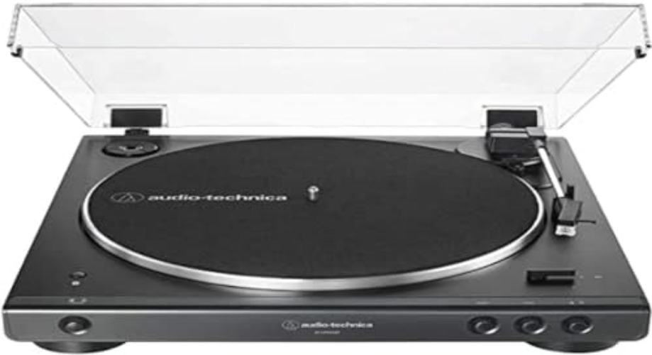 Audio-Technica AT-LP60XBT Full Automatic Wireless Belt-Drive Turntable - Turntable Wireless Fully Automatic Belt Drive - Single - Black