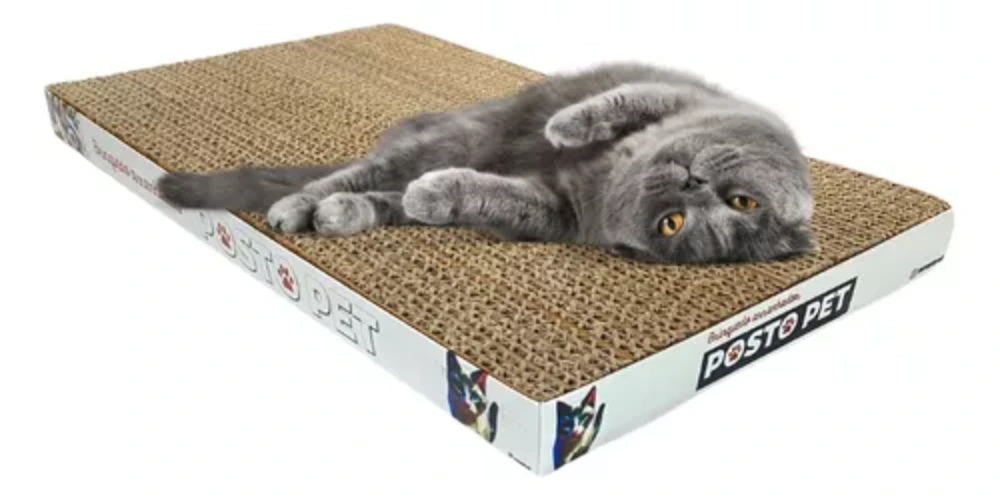 Arranhador De Papelão Para Gatos Evita Arranhar Sofá Móveis