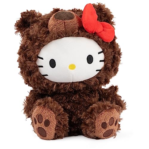 GUND Sanrio Hello Kitty Philbin Teddy Bear Plush Toy, Premium Stuffed Animal for Ages 1 and Up, Brown, 10” - Hello Kitty Philbin 10"