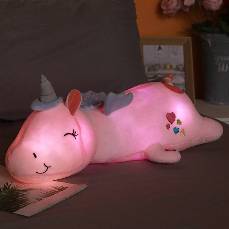 Cute Glowing LED Light Unicorn - Pink / 60cm