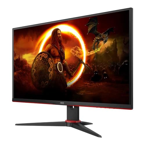 AOC Gaming 27G2SPAE - Écran FHD 27", 165 Hz, 1 ms MPRT, FreeSync, G-Sync Compatible, Haut-Parleur (1920 x 1080, VGA, HDMI, DisplayPort) Noir/Rouge - Non réglable en hauteur - 27 Pouces FHD - 165Hz - IPS