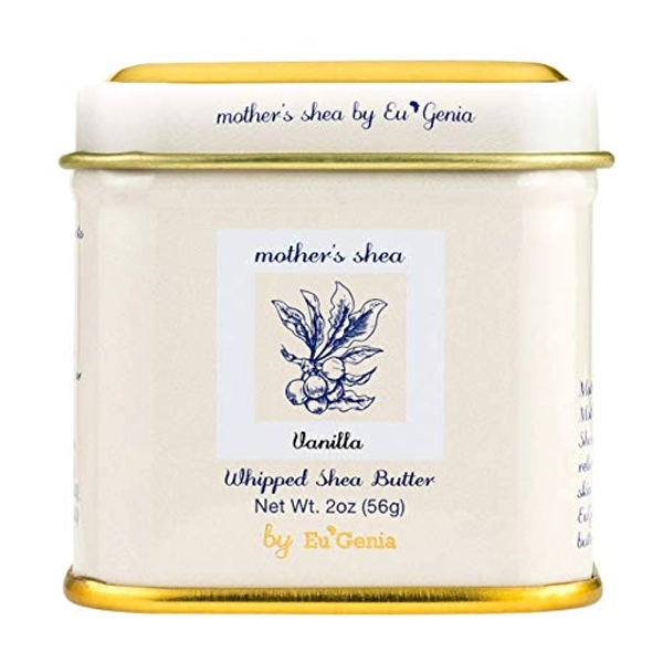Mother's Shea Whipped Shea Butter (Vanilla, 2 Oz Tins - Set of 3) 100% Pure Raw Unrefined African Shea - Organic, Sustainably-Sourced Ingredients - Natural Skin & Hair Care