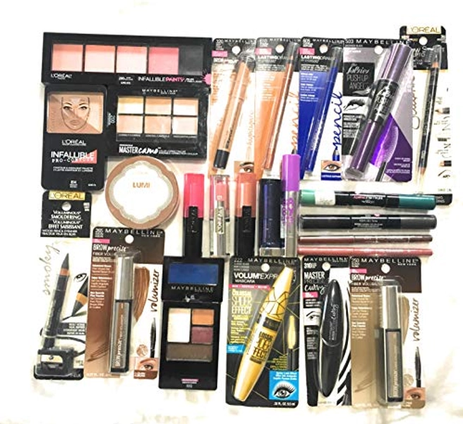 25 Assorted Piece Lot of Name Brand Makeup Wholesale, No Dupsc, Multicolor