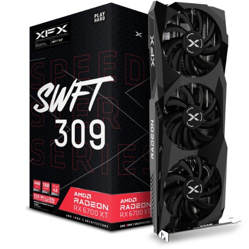 12GB XFX Radeon RX 6700 XT Speedster SWFT 309 Core Gaming Aktiv PCIe 4.0 x16 (Retail) - RX 6700