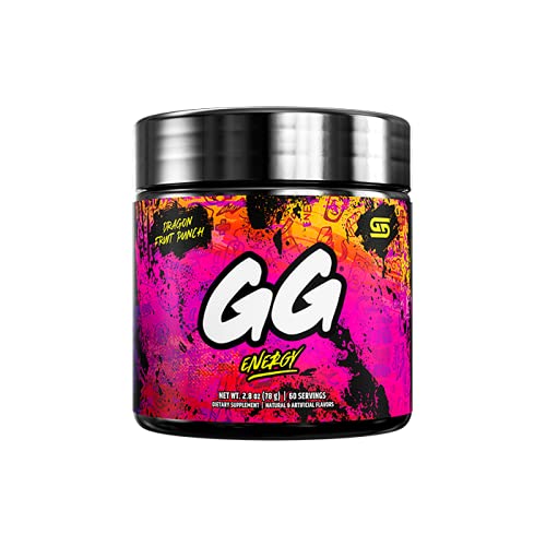 Gamer Supps Dragonfruit Punch GG Energy - 60 Servings, 2.8 Ounce (Pack of 1)